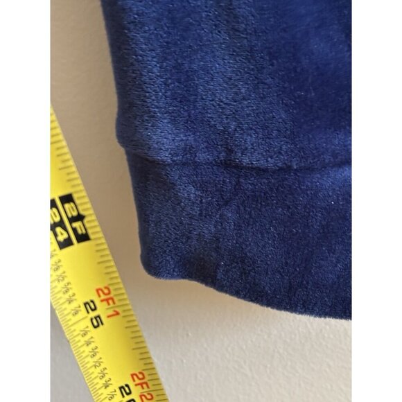 J. Crew Factory 90s Y2K Cropped Jogger Pants Midnight Blue Velour Women's XL - Picture 7 of 9